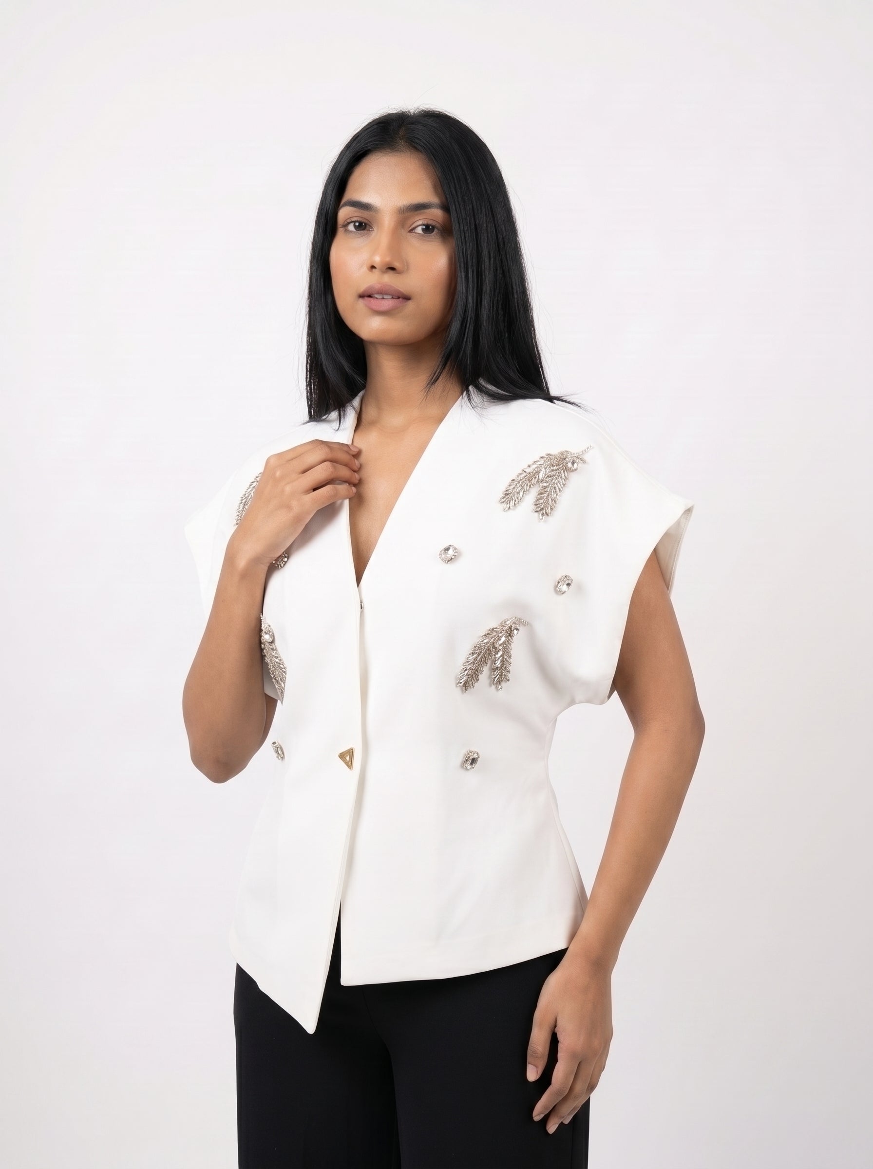 Embellished Statement Vest Top