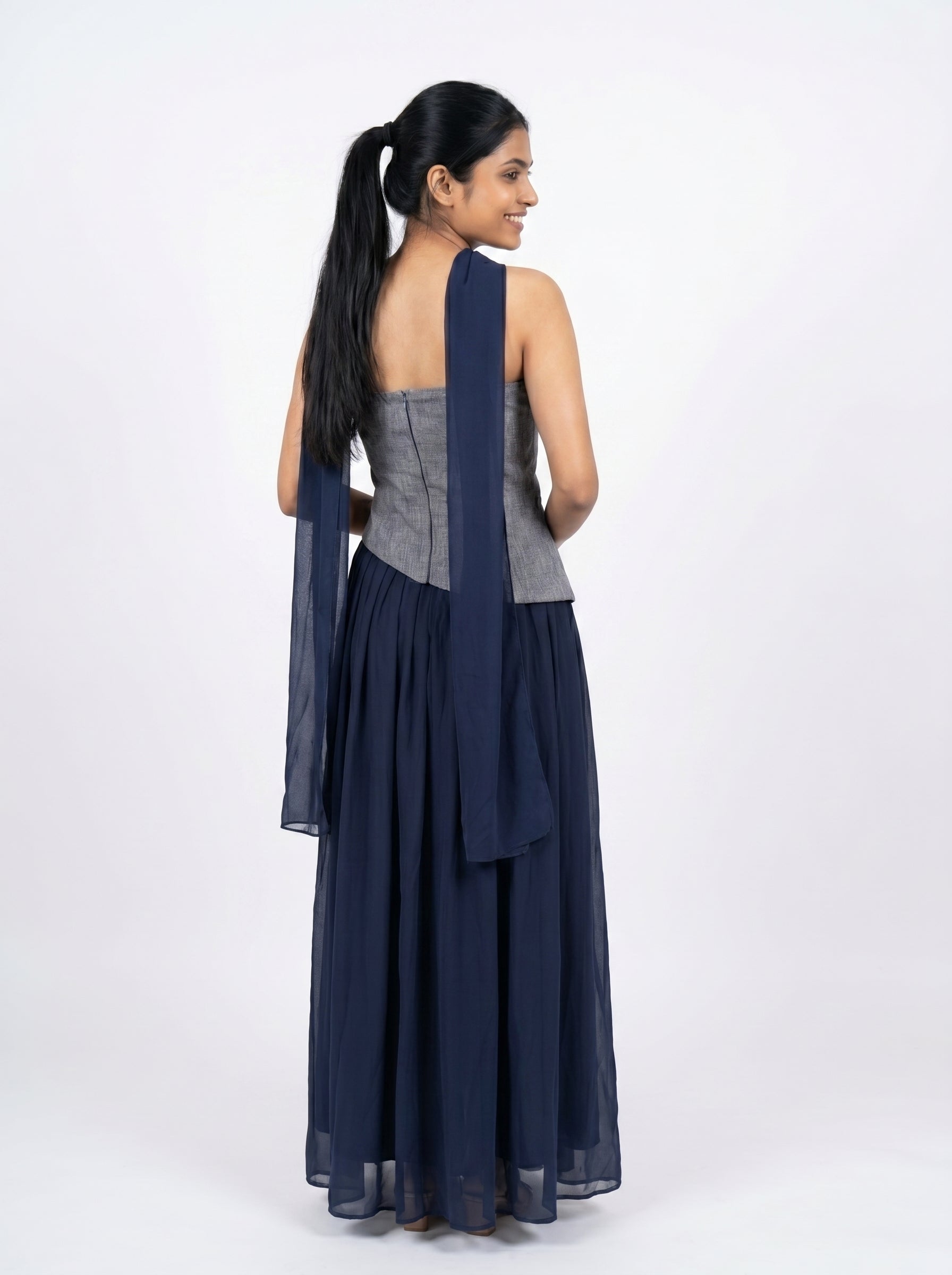 Strapless Layered Maxi Dress for Women