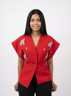 Embellished Statement Vest Top