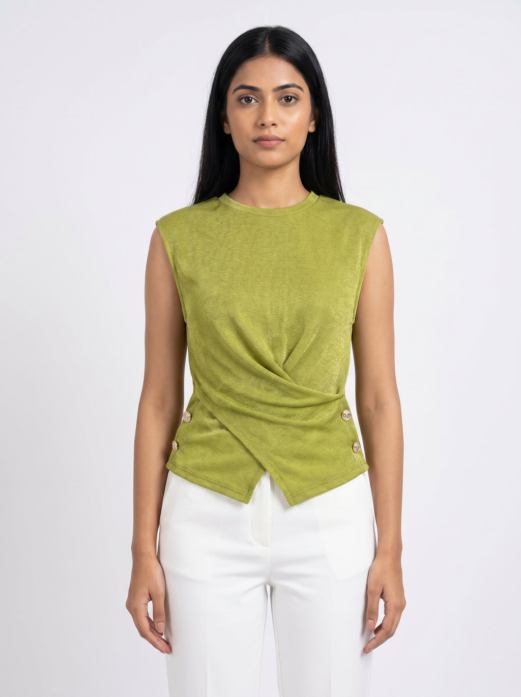 Draped Twist Top for Women