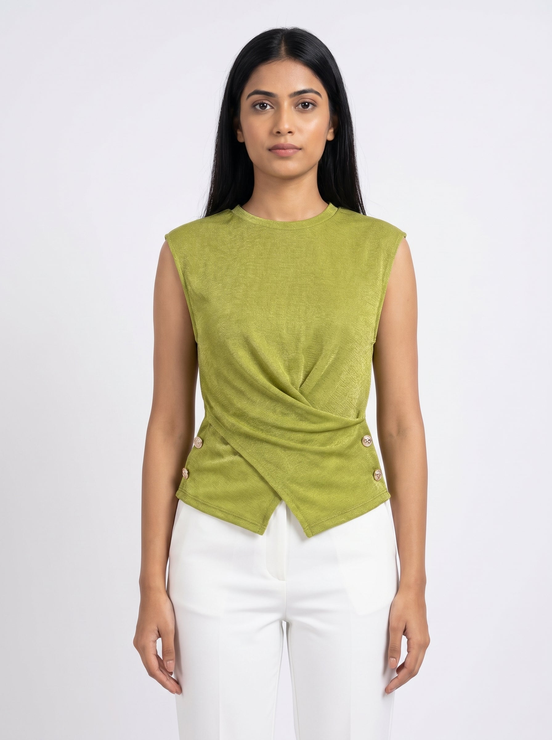 Draped Twist Top for Women