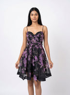 Floral Fit & Flare Mini Dress for Women