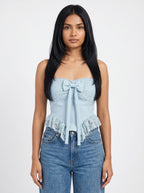 Lace Bow Crop Top