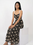 Floral Print Tiered Midi Dress for Women - Grlboss Fashion Store