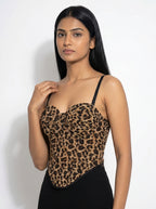 Printed Corset Crop Top for Women - Grlboss Fashion Store