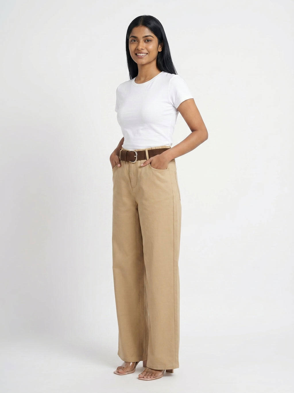 High Waist Straight Fit Trousers for Women - Grlboss Fashion Store