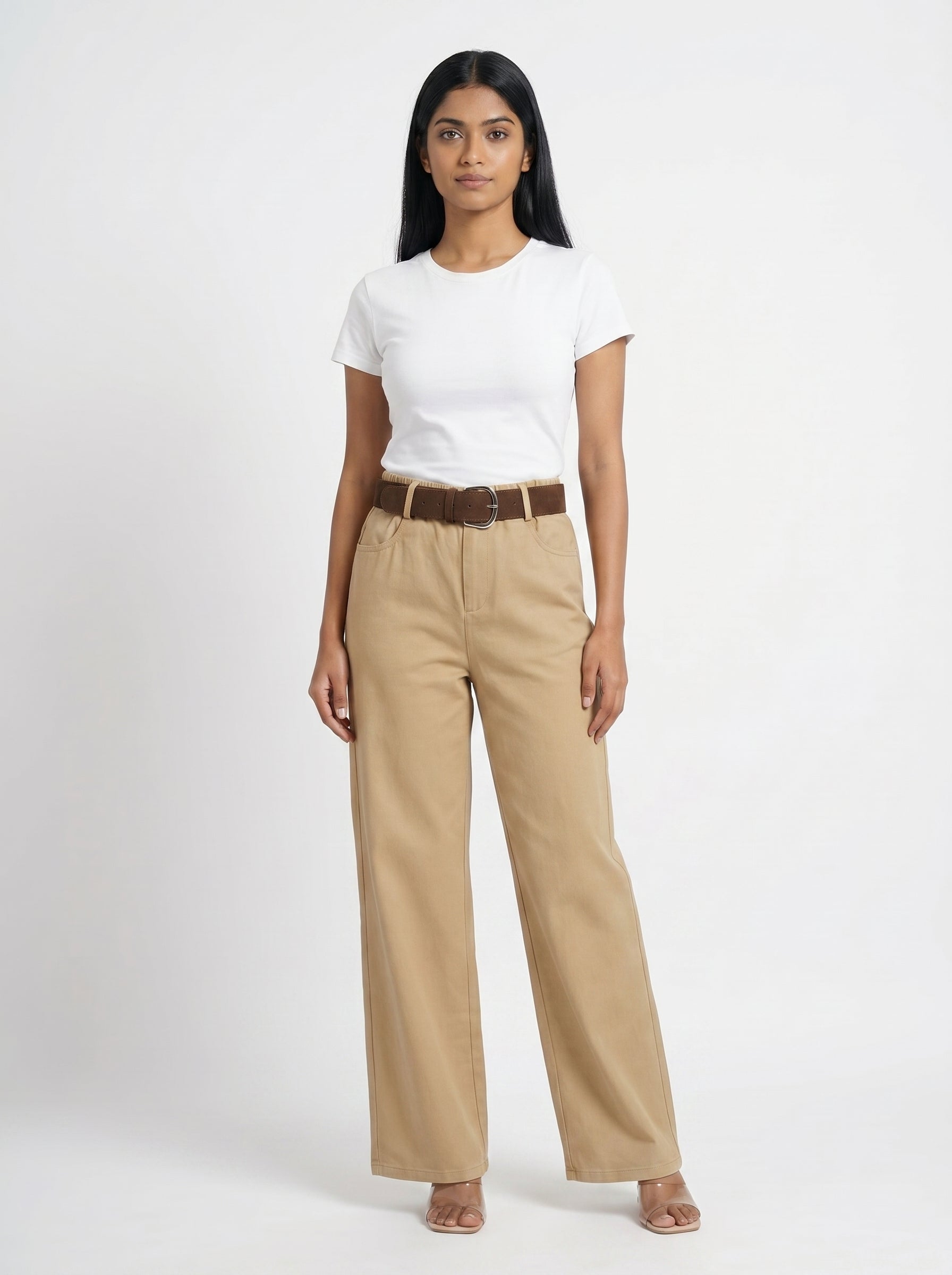 High Waist Straight Fit Trousers for Women - Grlboss Fashion Store
