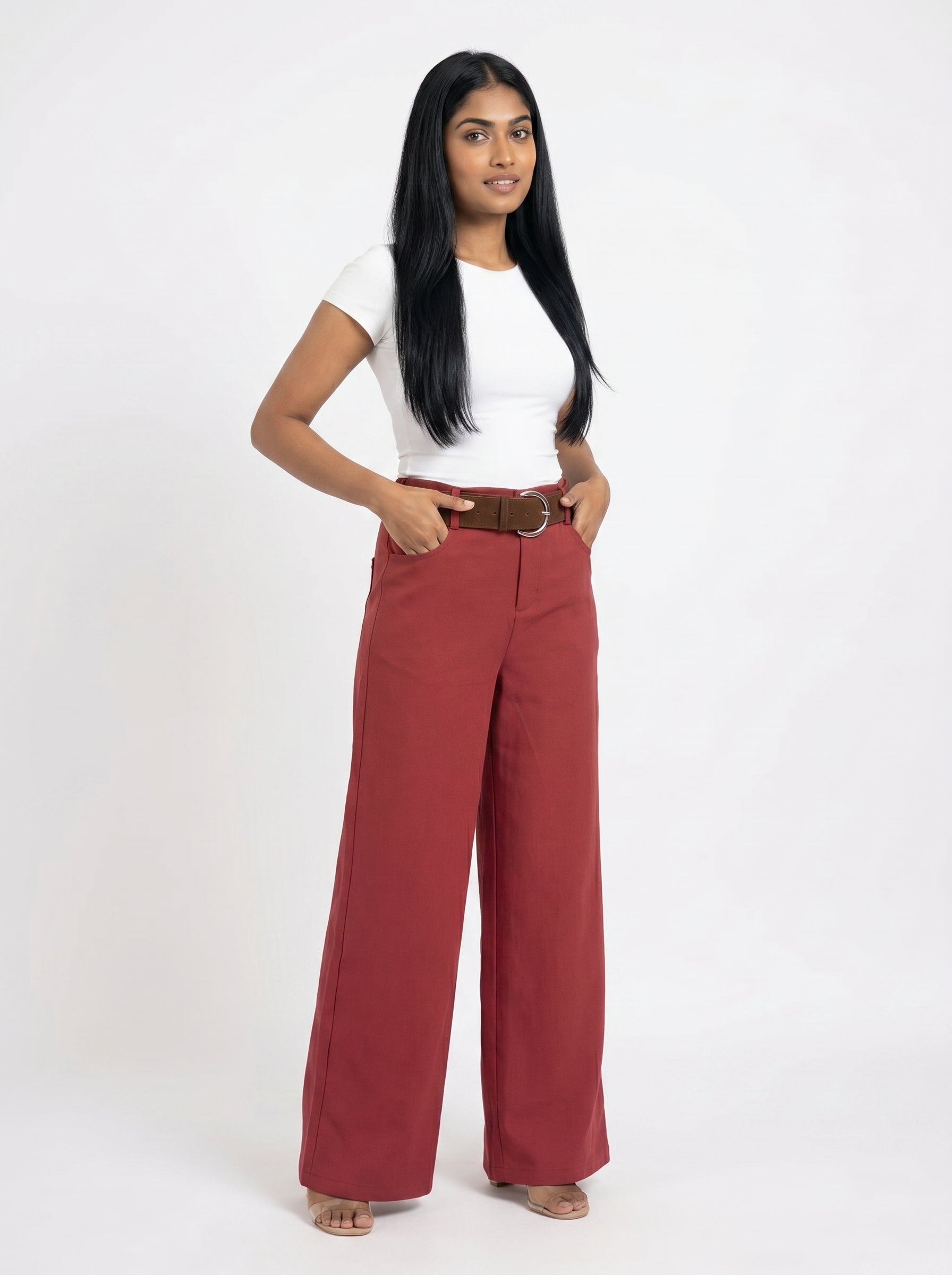 High Waist Straight Fit Trousers for Women - Grlboss Fashion Store