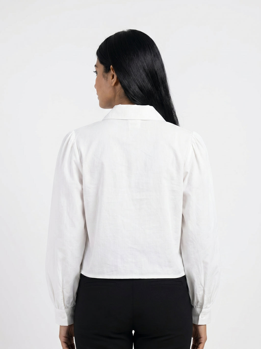 Textured Cropped Shirt for Women - Grlboss Fashion Store