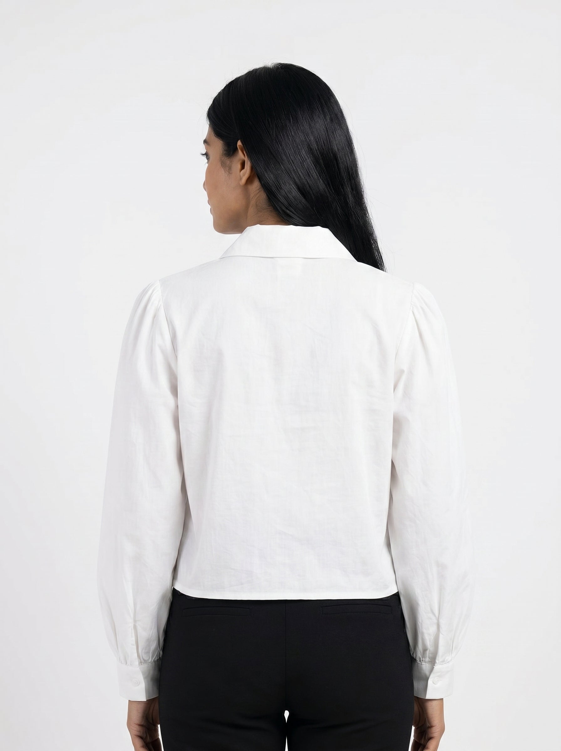 Textured Cropped Shirt for Women - Grlboss Fashion Store
