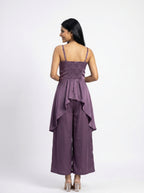 Satin Drape Co-Ord Set for Women