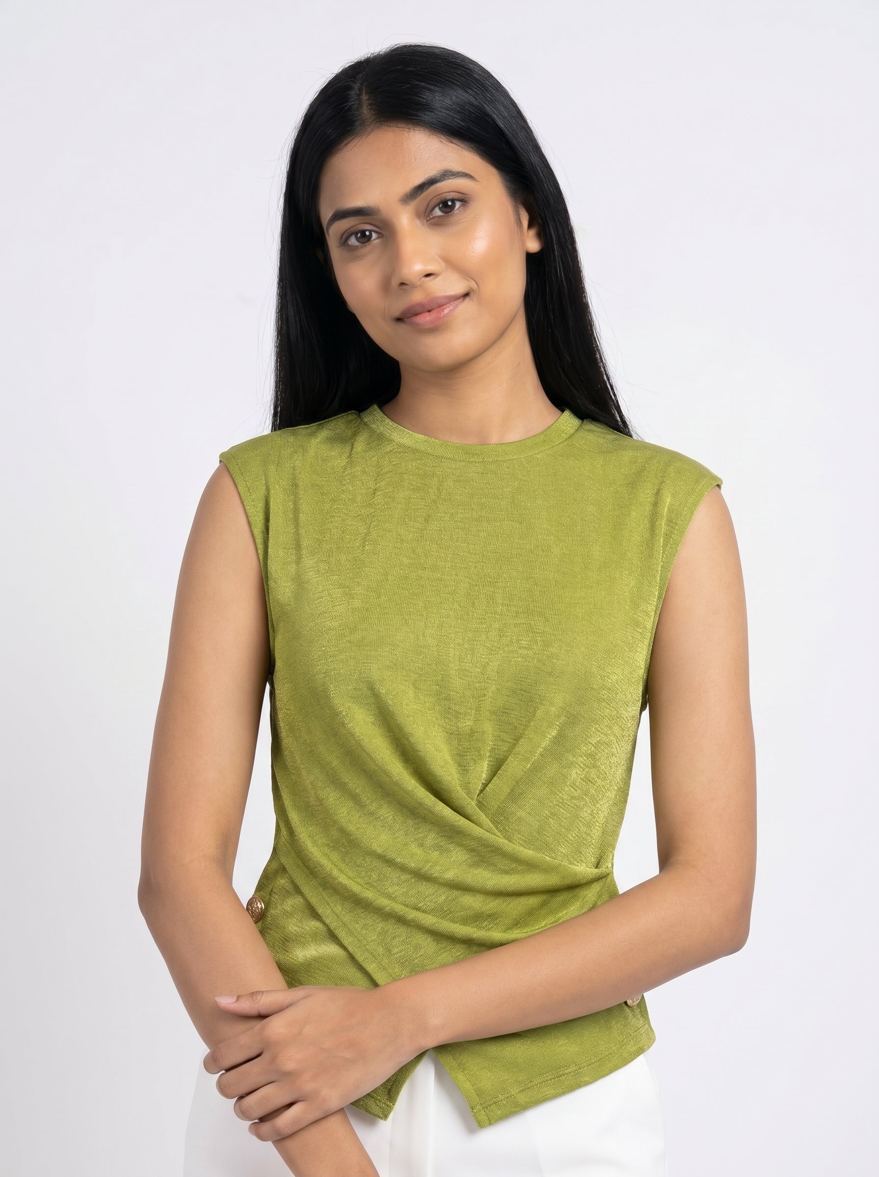 Draped Twist Top for Women