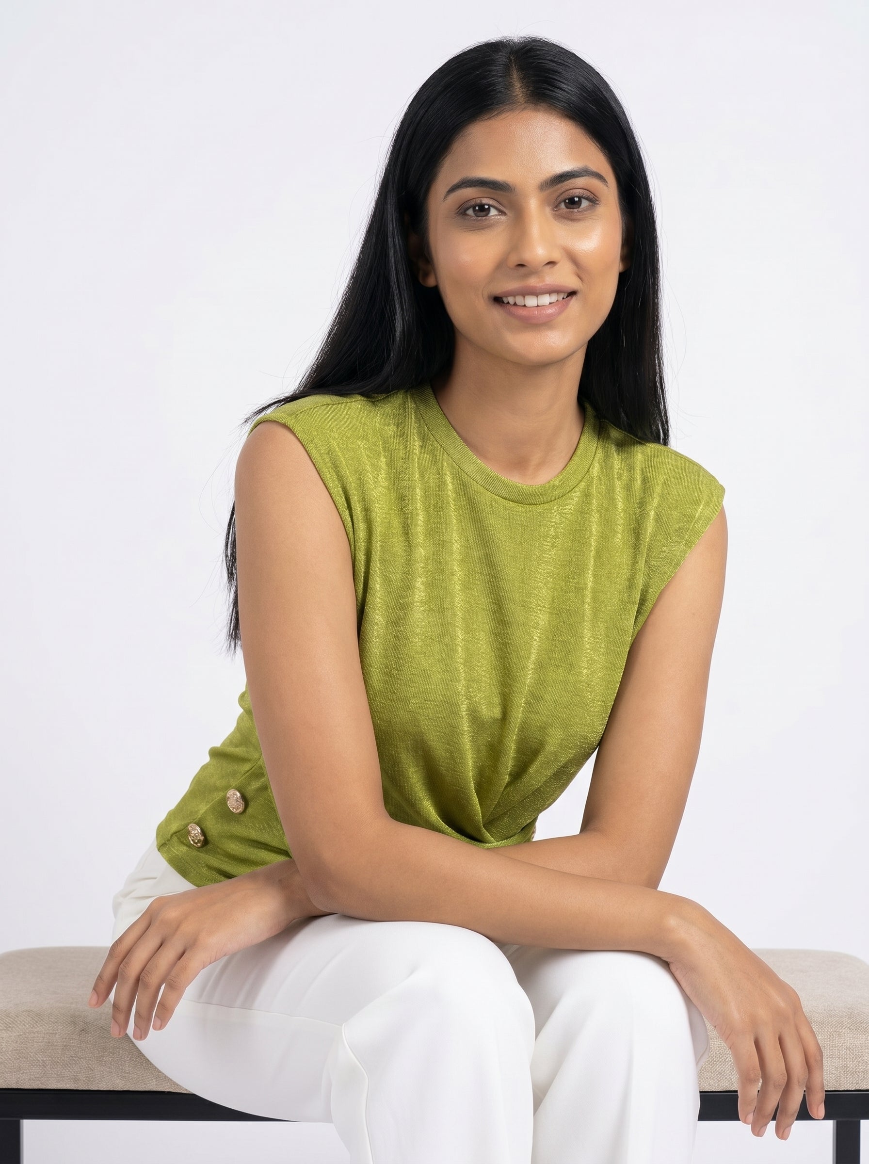 Draped Twist Top for Women