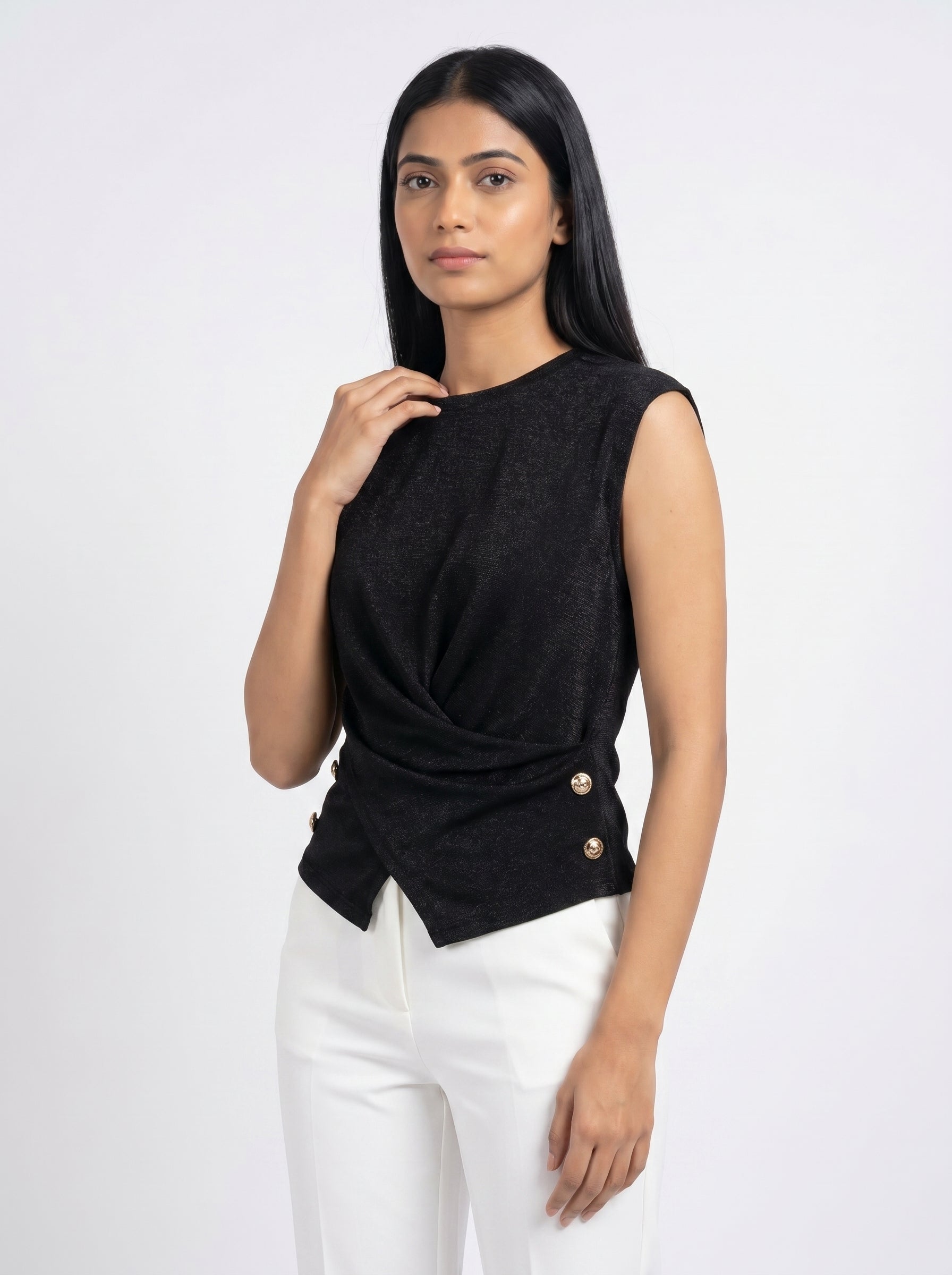 Draped Twist Top for Women