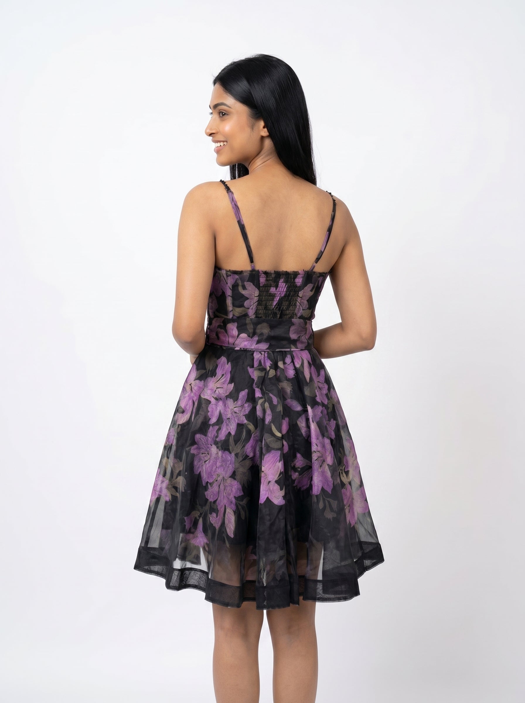 Floral Fit & Flare Mini Dress for Women