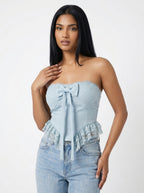 Lace Bow Crop Top