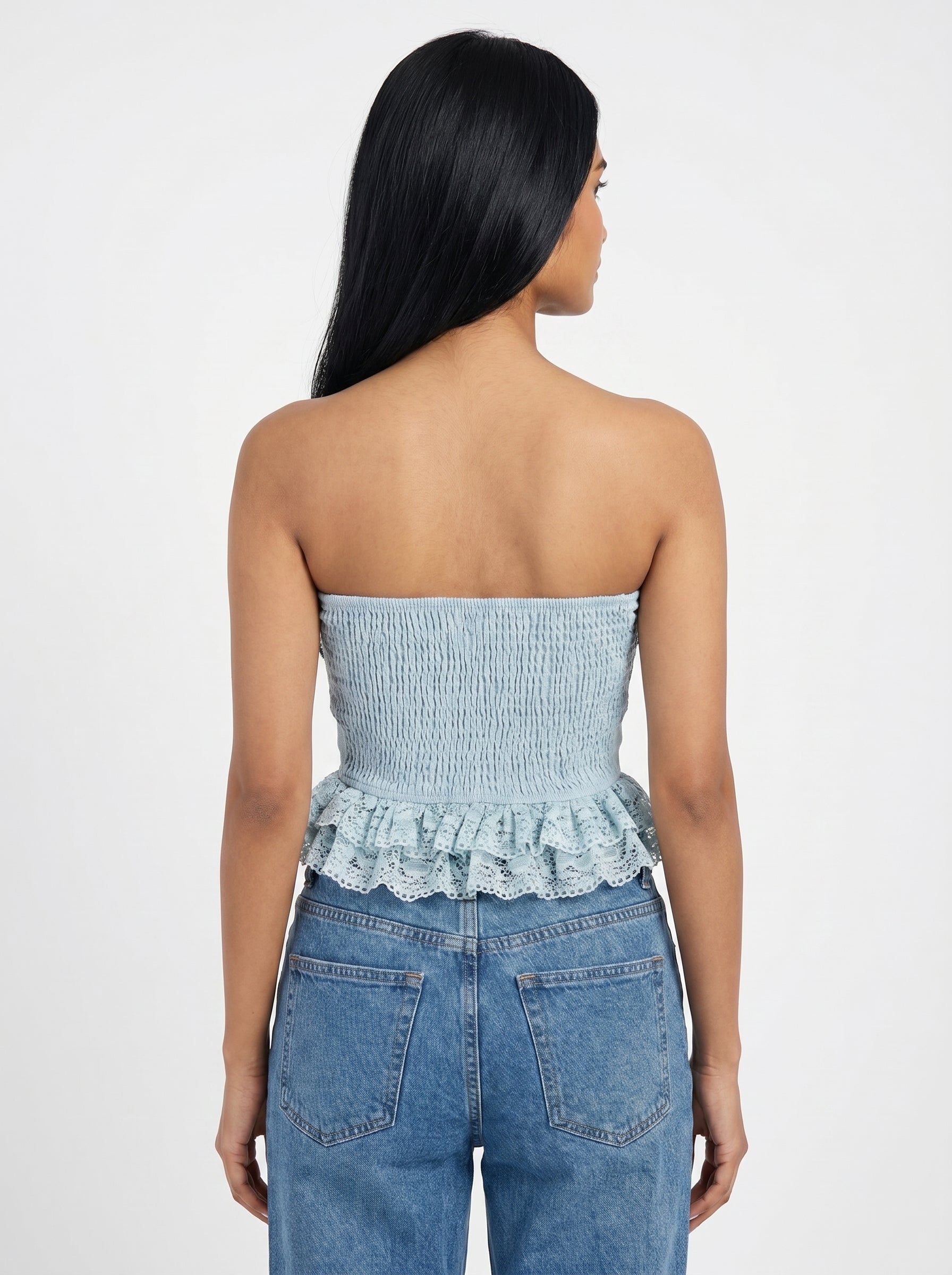Lace Bow Crop Top