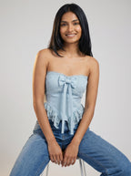 Lace Bow Crop Top