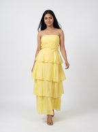 Layered Tube Midi Dress for Women
