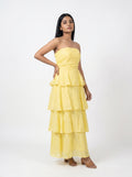 Layered Tube Midi Dress for Women