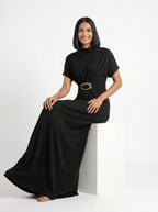 Elegant Ring Detail Maxi Dress for Women