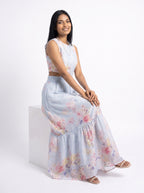 Serene Bloom Cut-Out Maxi Dress