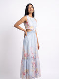 Serene Bloom Cut-Out Maxi Dress